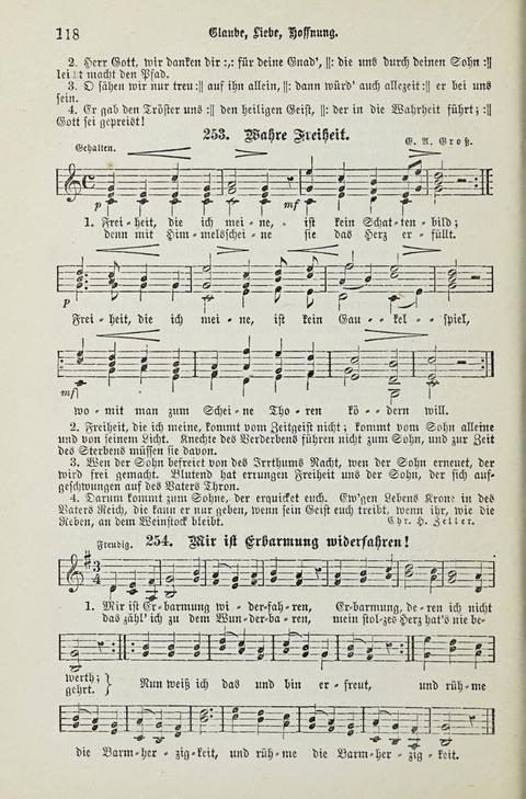 349 Lieder: für Schule und Haus in den Vereinigten Staaten insbesondere für die Elementar- und Mittelclassen in den Stadtschulen, sowie für die Parochialschulen auf dem Lande page 118