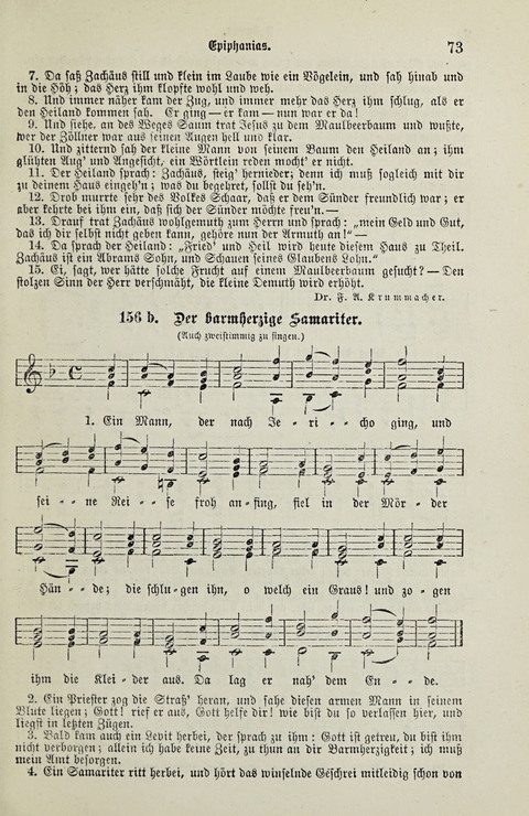 349 Lieder: für Schule und Haus in den Vereinigten Staaten insbesondere für die Elementar- und Mittelclassen in den Stadtschulen, sowie für die Parochialschulen auf dem Lande page 73