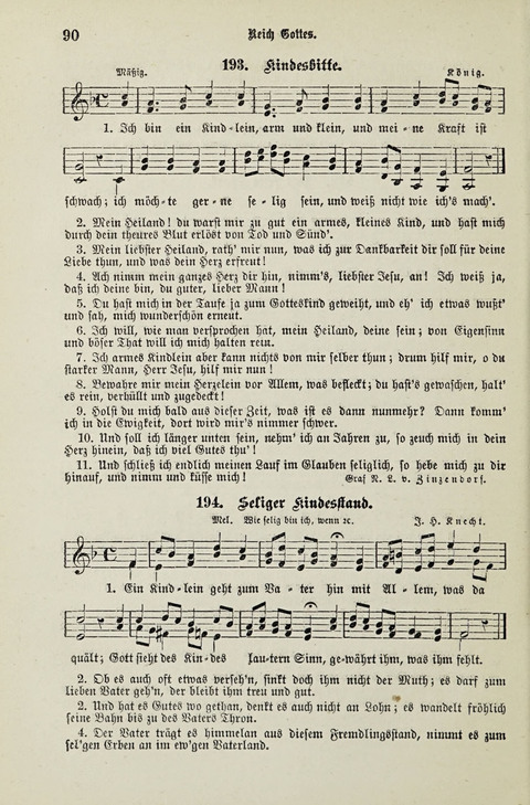 349 Lieder: für Schule und Haus in den Vereinigten Staaten insbesondere für die Elementar- und Mittelclassen in den Stadtschulen, sowie für die Parochialschulen auf dem Lande page 90