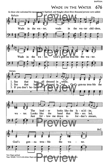 African American Heritage Hymnal page 1053