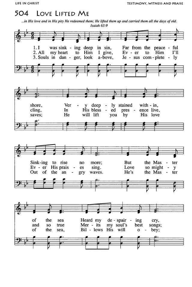 African American Heritage Hymnal page 805