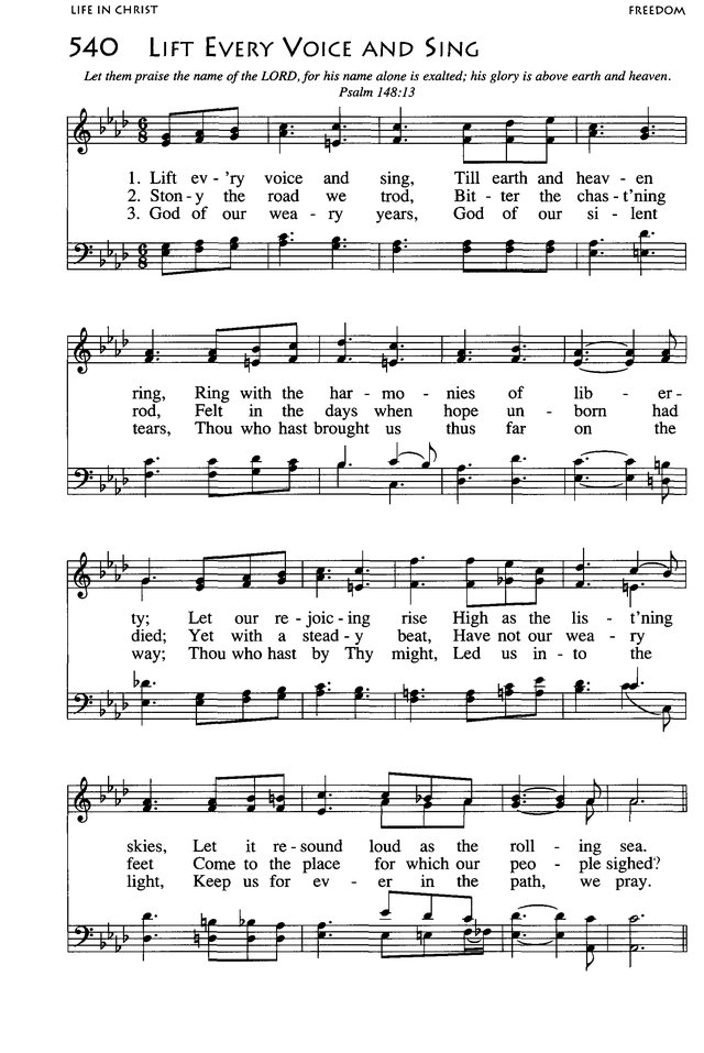 African American Heritage Hymnal page 857