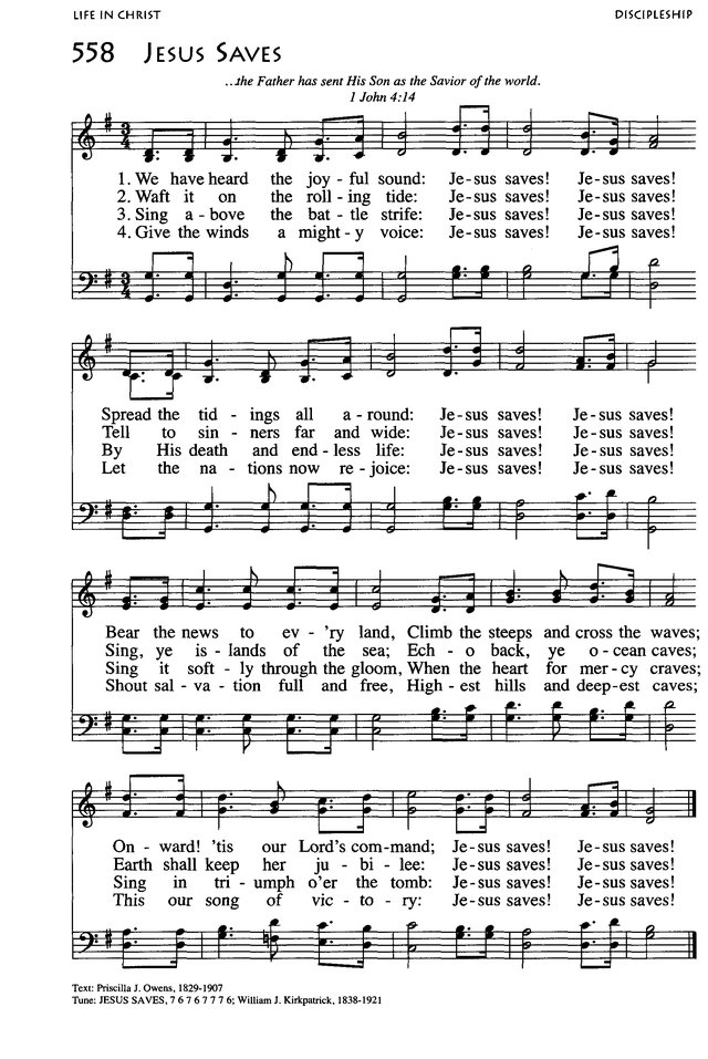 African American Heritage Hymnal page 885
