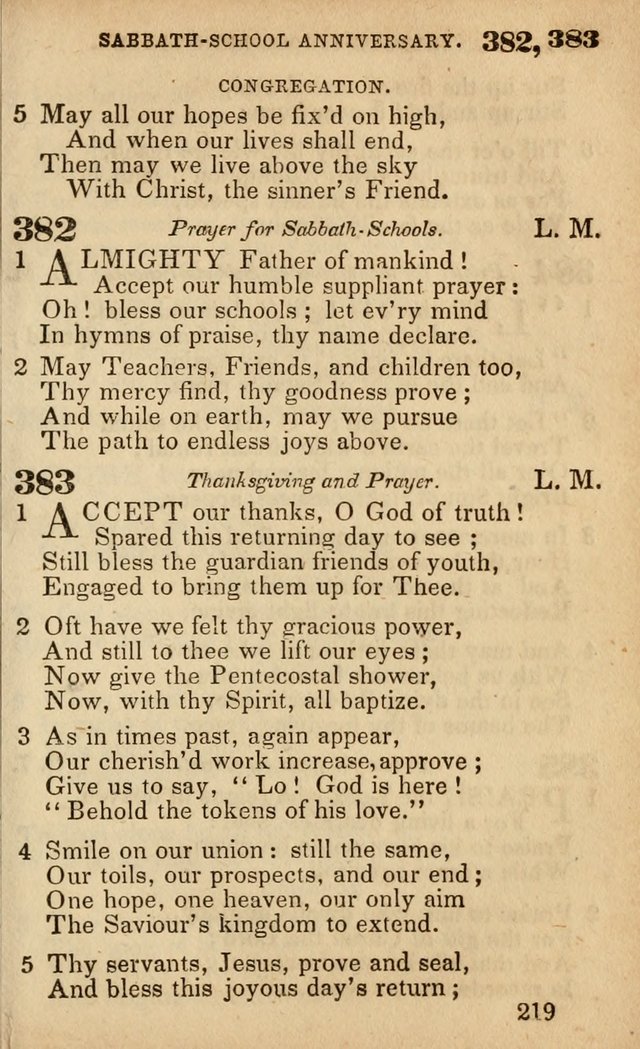 The American Baptist Sabbath-School Hymn-Book page 225
