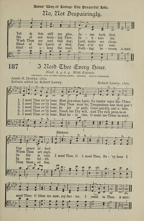 American Church and Church School Hymnal: a new religious educational hymnal page 191