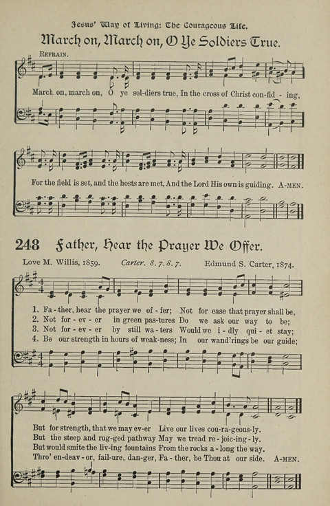 American Church and Church School Hymnal: a new religious educational hymnal page 249