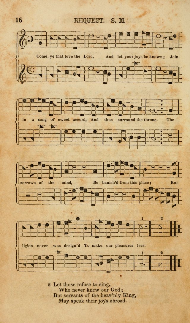 The American Church Harp: containing a choice selection of hymns and tunes comprising a variety of meters, well adapted to all Christian churches, singing schools, and private families page 18