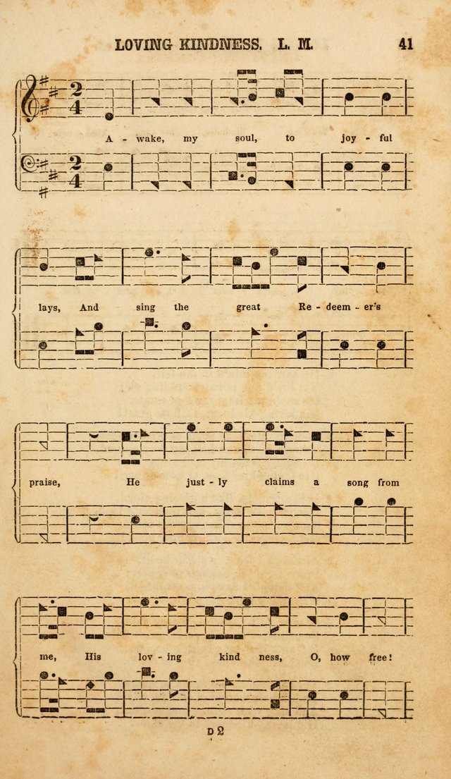 The American Church Harp: containing a choice selection of hymns and tunes comprising a variety of meters, well adapted to all Christian churches, singing schools, and private families page 43