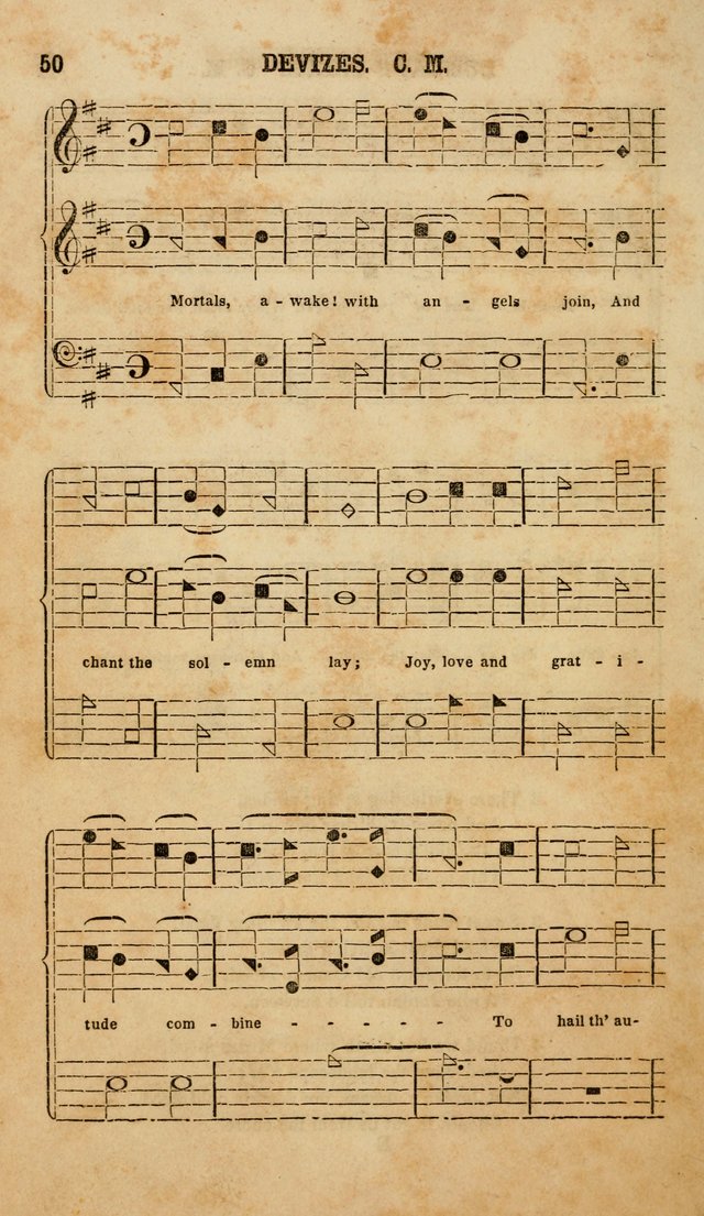 The American Church Harp: containing a choice selection of hymns and tunes comprising a variety of meters, well adapted to all Christian churches, singing schools, and private families page 52