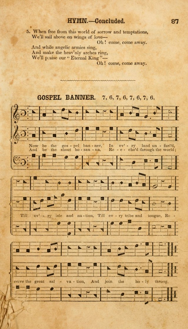 The American Church Harp: containing a choice selection of hymns and tunes comprising a variety of meters, well adapted to all Christian churches, singing schools, and private families page 89