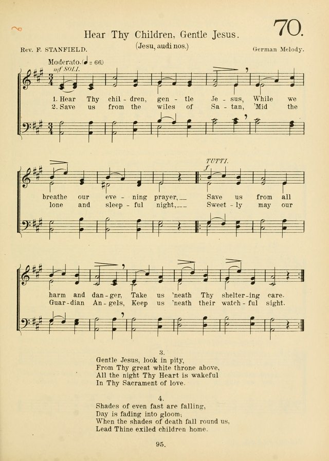American Catholic Hymnal: an extensive collection of hymns, Latin chants, and sacred songs for church, school, and home, including Gregorian masses, vesper psalms, litanies... page 102
