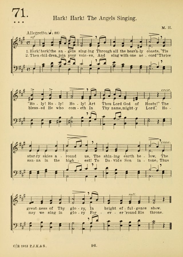 American Catholic Hymnal: an extensive collection of hymns, Latin chants, and sacred songs for church, school, and home, including Gregorian masses, vesper psalms, litanies... page 103