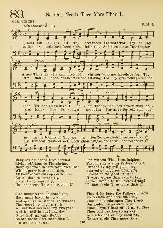 American Catholic Hymnal: an extensive collection of hymns, Latin chants, and sacred songs for church, school, and home, including Gregorian masses, vesper psalms, litanies... page 123