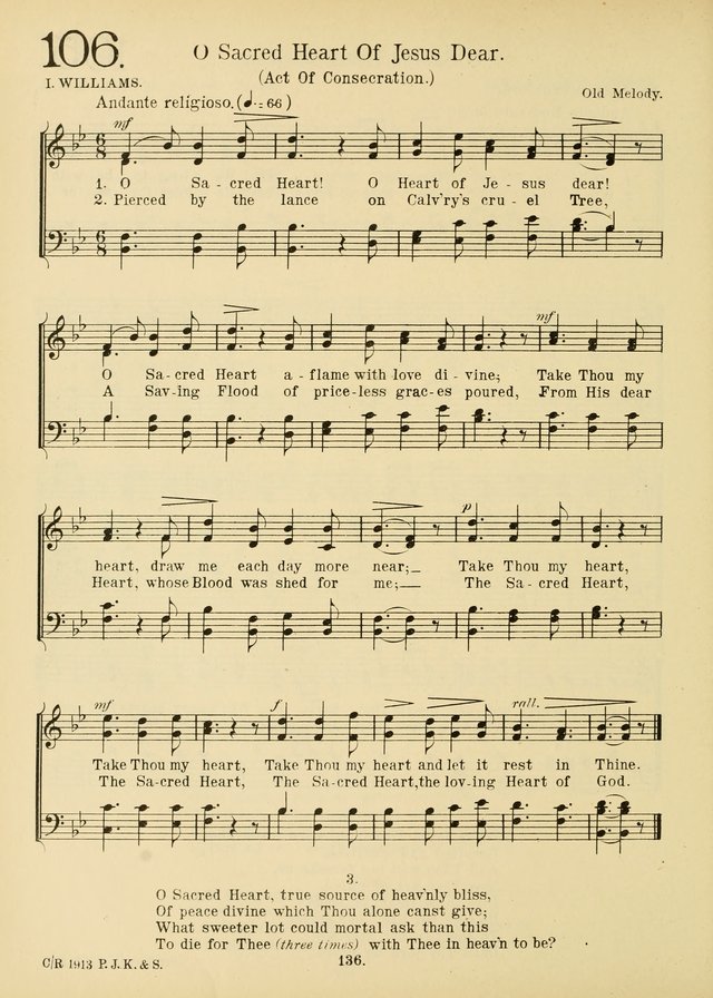 American Catholic Hymnal: an extensive collection of hymns, Latin chants, and sacred songs for church, school, and home, including Gregorian masses, vesper psalms, litanies... page 143