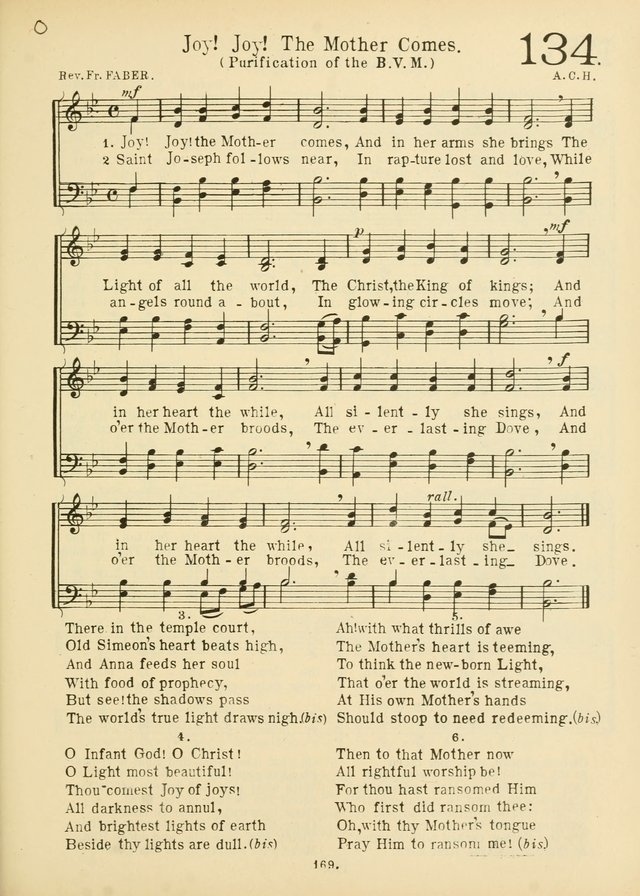 American Catholic Hymnal: an extensive collection of hymns, Latin chants, and sacred songs for church, school, and home, including Gregorian masses, vesper psalms, litanies... page 176