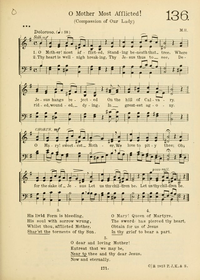 American Catholic Hymnal: an extensive collection of hymns, Latin chants, and sacred songs for church, school, and home, including Gregorian masses, vesper psalms, litanies... page 178