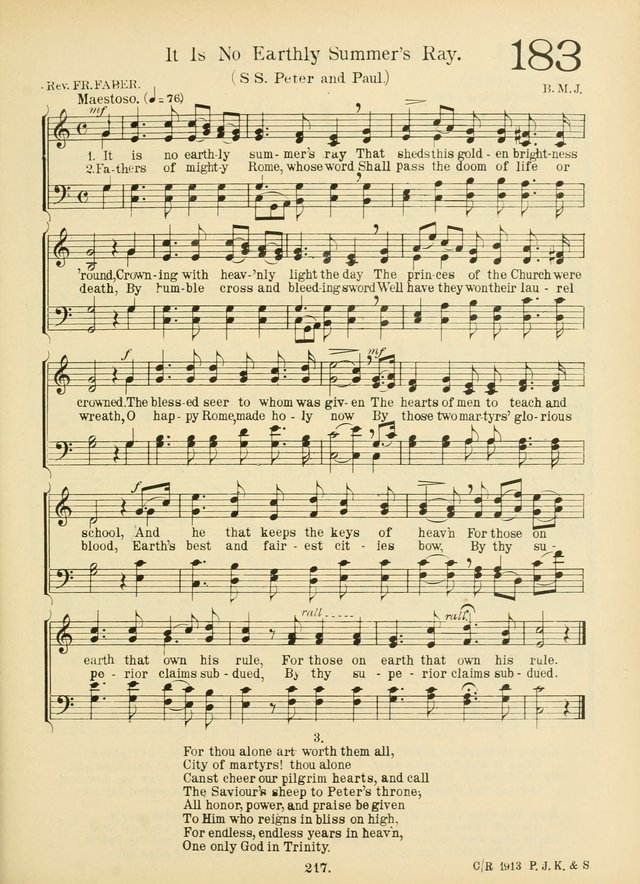 American Catholic Hymnal: an extensive collection of hymns, Latin chants, and sacred songs for church, school, and home, including Gregorian masses, vesper psalms, litanies... page 224