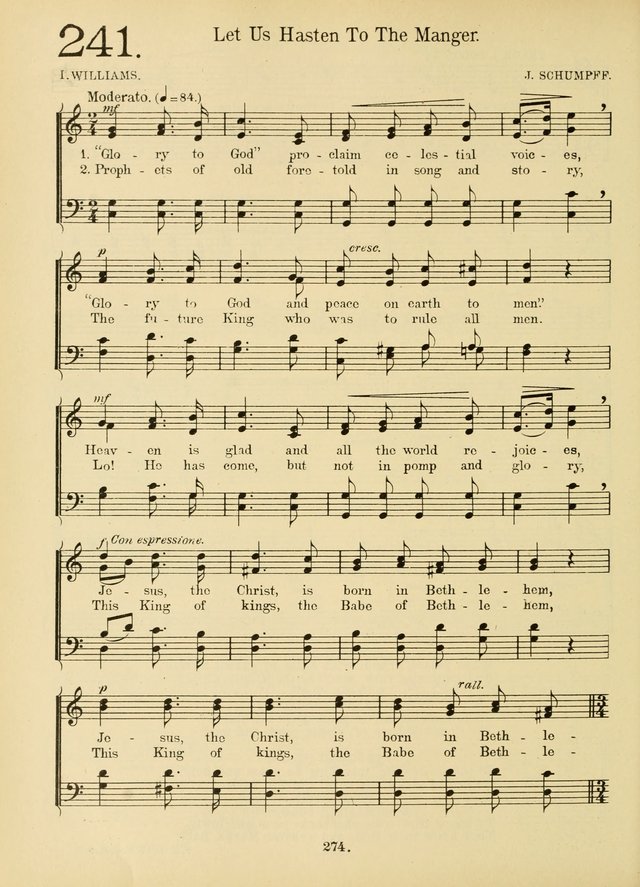 American Catholic Hymnal: an extensive collection of hymns, Latin chants, and sacred songs for church, school, and home, including Gregorian masses, vesper psalms, litanies... page 281