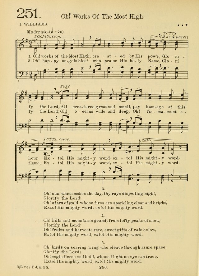 American Catholic Hymnal: an extensive collection of hymns, Latin chants, and sacred songs for church, school, and home, including Gregorian masses, vesper psalms, litanies... page 293