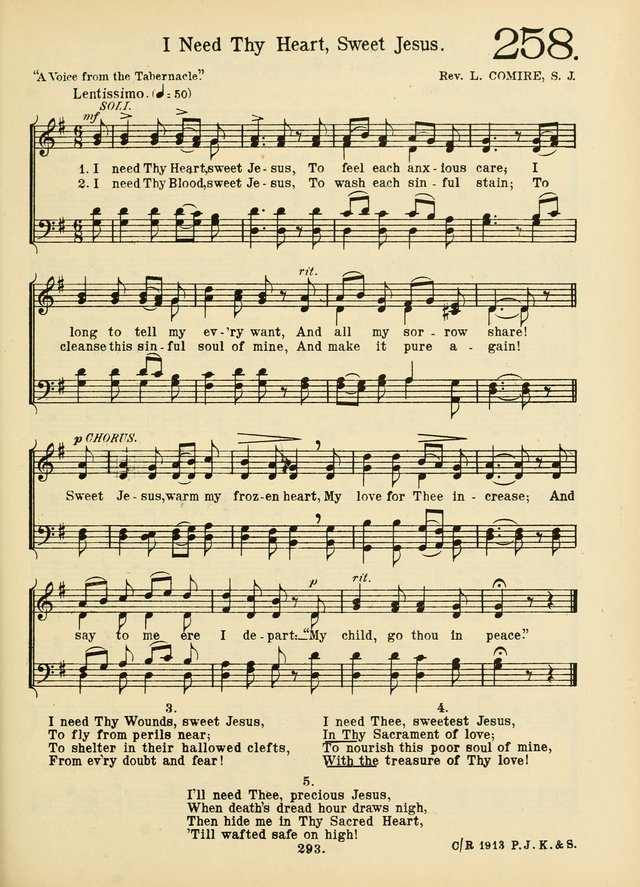 American Catholic Hymnal: an extensive collection of hymns, Latin chants, and sacred songs for church, school, and home, including Gregorian masses, vesper psalms, litanies... page 300
