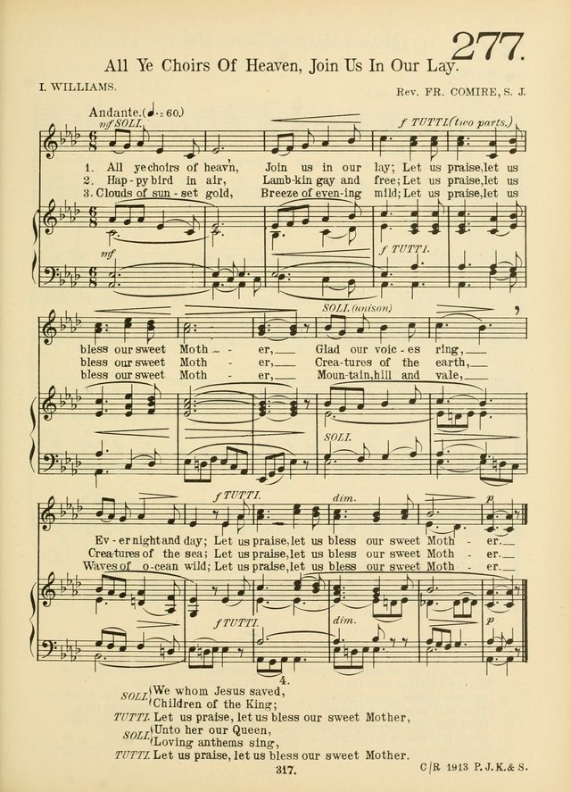 American Catholic Hymnal: an extensive collection of hymns, Latin chants, and sacred songs for church, school, and home, including Gregorian masses, vesper psalms, litanies... page 324