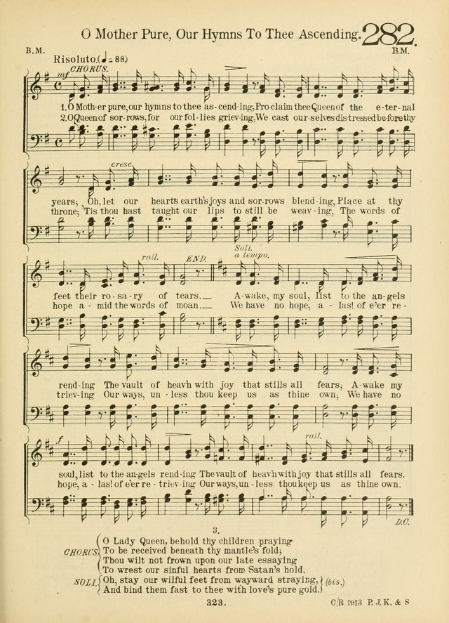 American Catholic Hymnal: an extensive collection of hymns, Latin chants, and sacred songs for church, school, and home, including Gregorian masses, vesper psalms, litanies... page 330