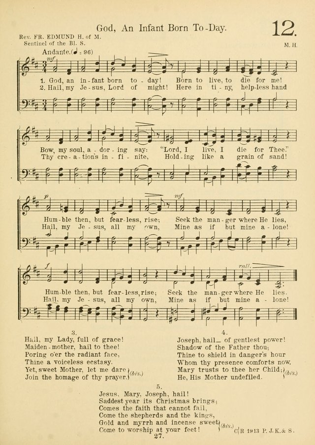 American Catholic Hymnal: an extensive collection of hymns, Latin chants, and sacred songs for church, school, and home, including Gregorian masses, vesper psalms, litanies... page 34