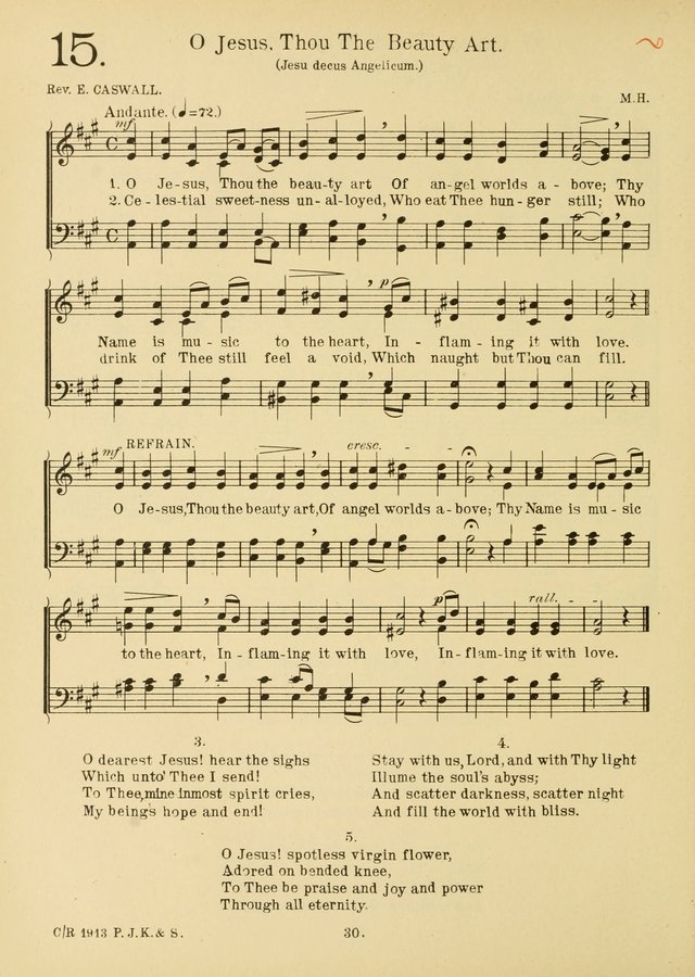 American Catholic Hymnal: an extensive collection of hymns, Latin chants, and sacred songs for church, school, and home, including Gregorian masses, vesper psalms, litanies... page 37