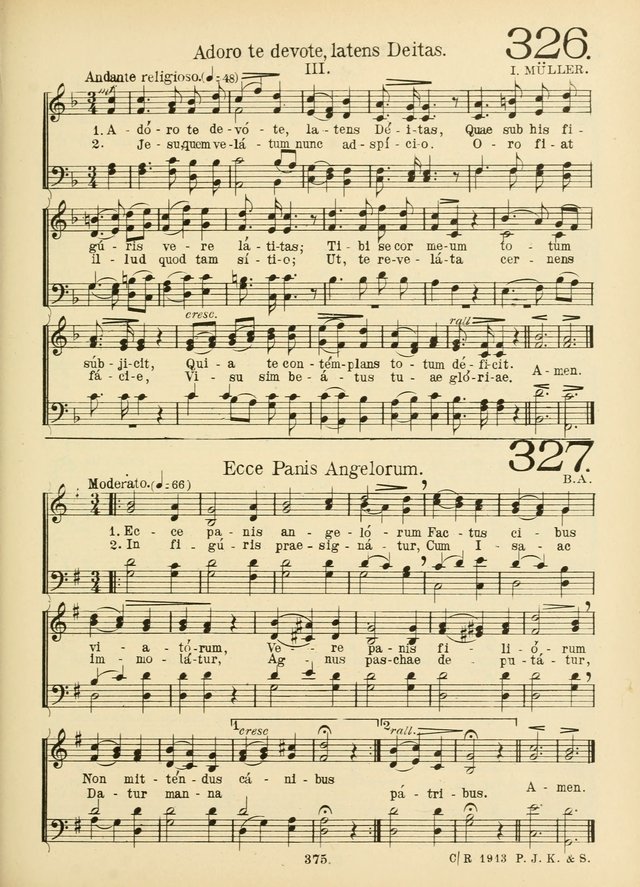 American Catholic Hymnal: an extensive collection of hymns, Latin chants, and sacred songs for church, school, and home, including Gregorian masses, vesper psalms, litanies... page 382