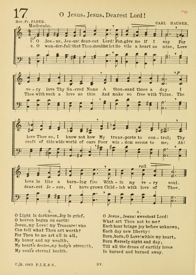 American Catholic Hymnal: an extensive collection of hymns, Latin chants, and sacred songs for church, school, and home, including Gregorian masses, vesper psalms, litanies... page 39