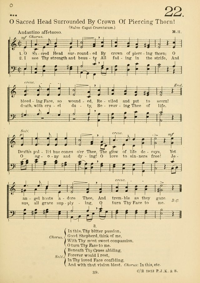 American Catholic Hymnal: an extensive collection of hymns, Latin chants, and sacred songs for church, school, and home, including Gregorian masses, vesper psalms, litanies... page 46