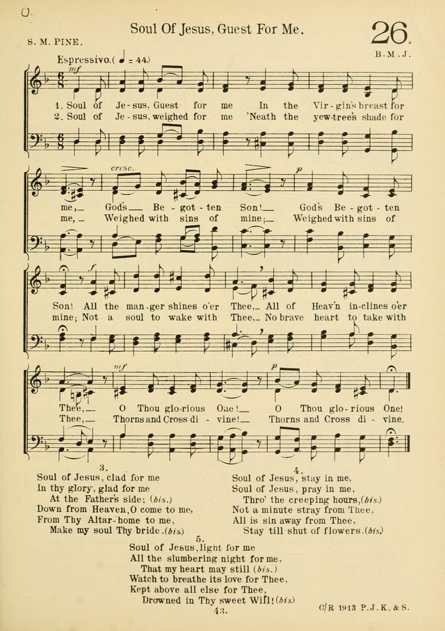 American Catholic Hymnal: an extensive collection of hymns, Latin chants, and sacred songs for church, school, and home, including Gregorian masses, vesper psalms, litanies... page 50