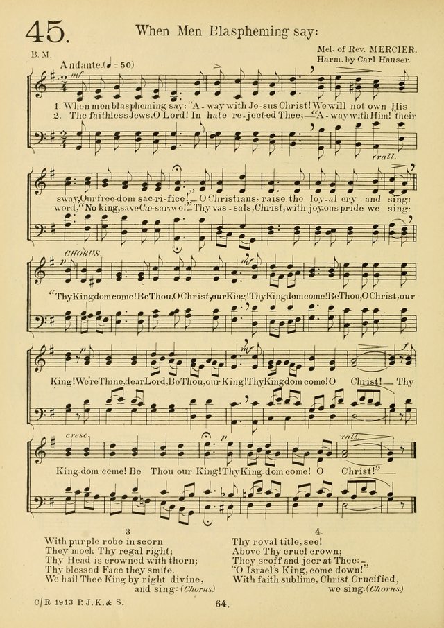 American Catholic Hymnal: an extensive collection of hymns, Latin chants, and sacred songs for church, school, and home, including Gregorian masses, vesper psalms, litanies... page 71