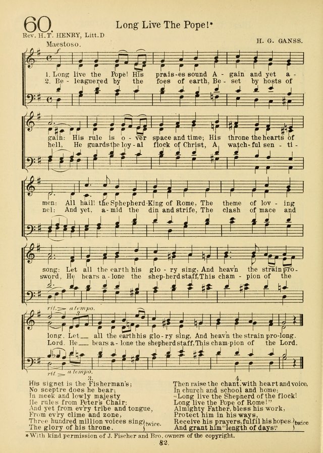 American Catholic Hymnal: an extensive collection of hymns, Latin chants, and sacred songs for church, school, and home, including Gregorian masses, vesper psalms, litanies... page 89