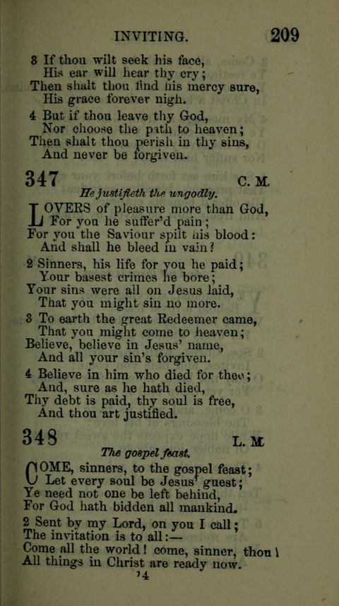 A Collection of Hymns for the use of the African Methodist Episcopal Zion Church in America page 203