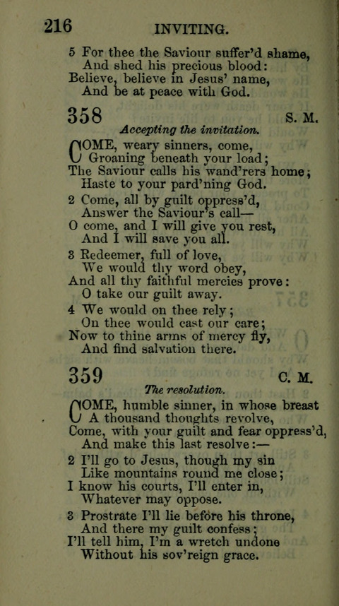 A Collection of Hymns for the use of the African Methodist Episcopal Zion Church in America page 210