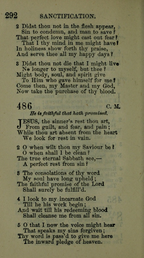 A Collection of Hymns for the use of the African Methodist Episcopal Zion Church in America page 286
