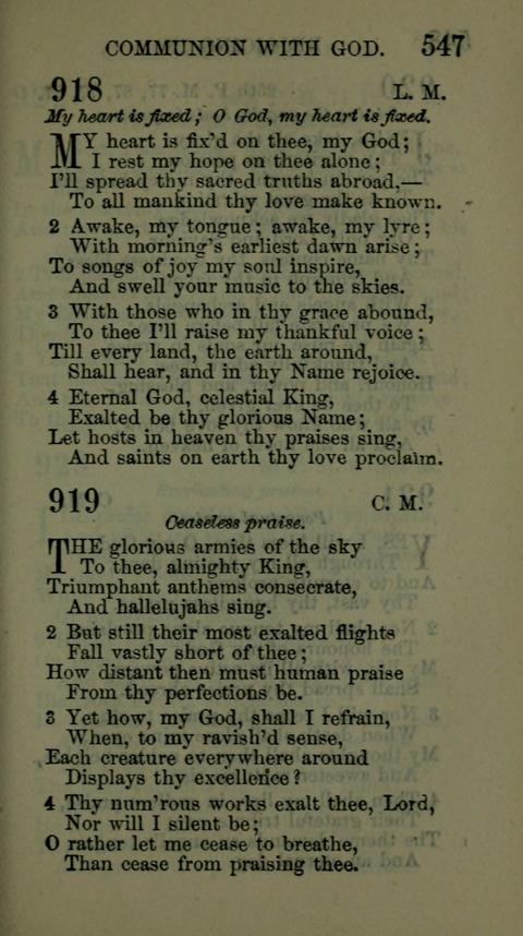 A Collection of Hymns for the use of the African Methodist Episcopal Zion Church in America page 541