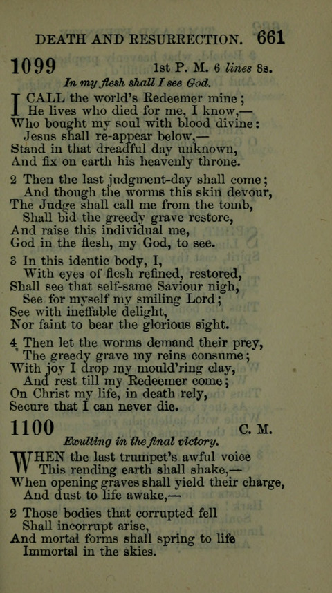 A Collection of Hymns for the use of the African Methodist Episcopal Zion Church in America page 655