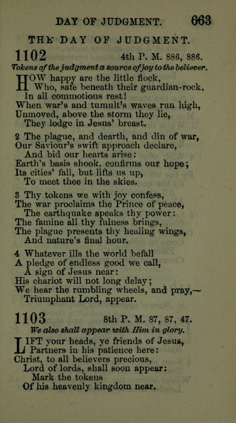 A Collection of Hymns for the use of the African Methodist Episcopal Zion Church in America page 657
