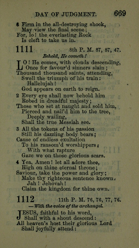 A Collection of Hymns for the use of the African Methodist Episcopal Zion Church in America page 663