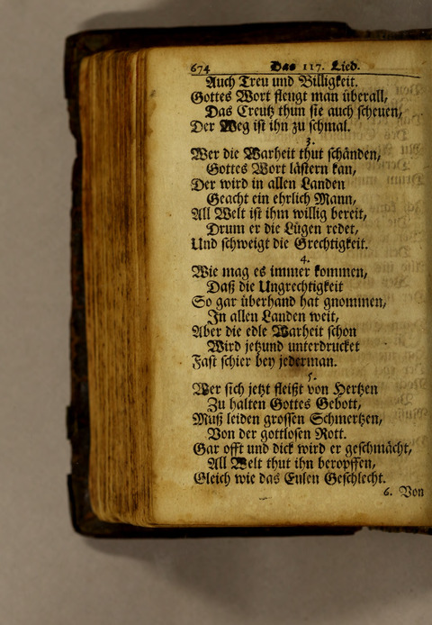 Ausbund, das ist: etliche schöne christliche lieder, wie sie in dem Gefängnüs zu Bassau in dem Schloss on den Schweitzer-Brüdern, und von andern rechtgläubigen Christen hin und her gedichtet worden page 676