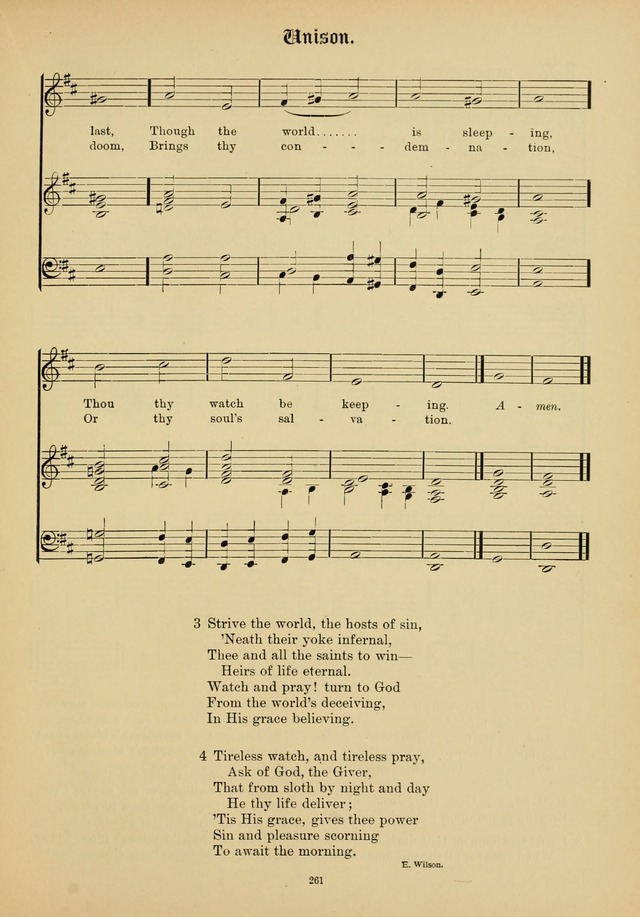 The Academic Hymnal page 262