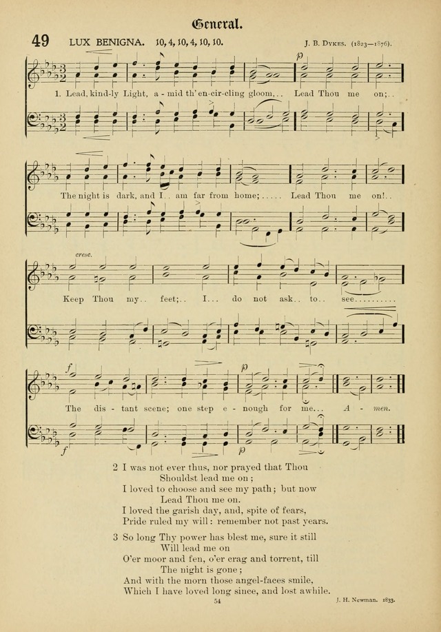 The Academic Hymnal page 55