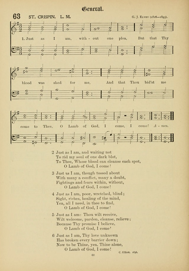 The Academic Hymnal page 69