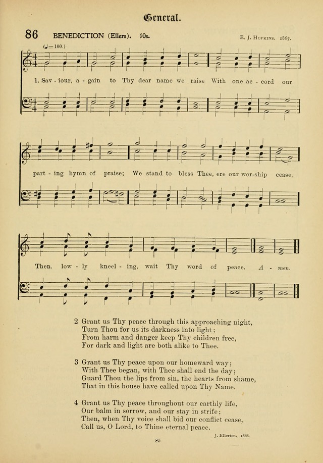 The Academic Hymnal page 86