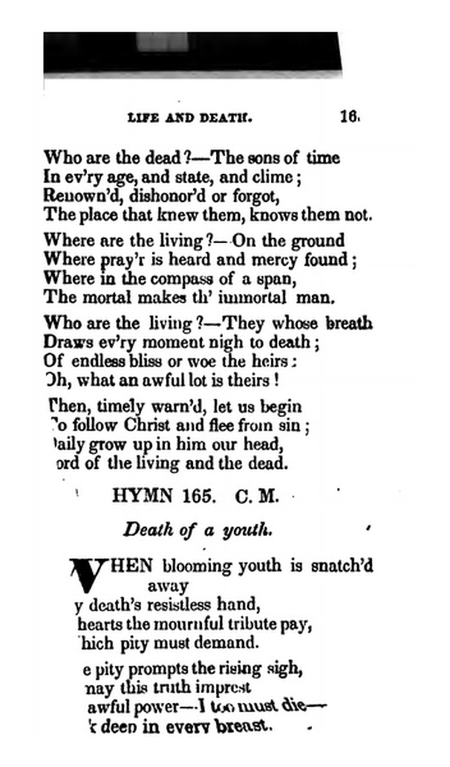 Additional Hymns, Adopted by the General Synod of the Reformed Dutch Church  in North America, at their Session June 1831. 2nd ed. page 136
