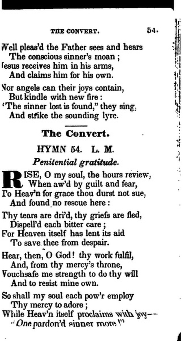 Additional Hymns, Adopted by the General Synod of the Reformed Dutch Church  in North America, at their Session June 1831. 2nd ed. page 44