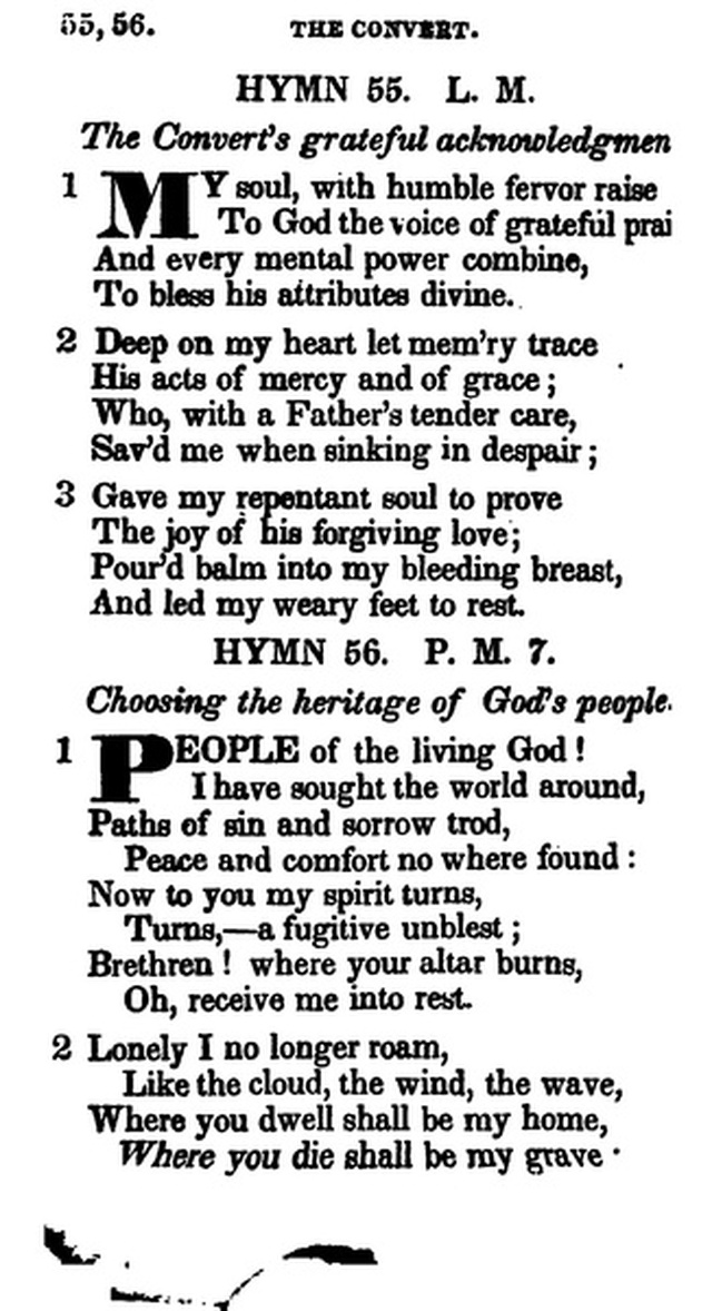 Additional Hymns, Adopted by the General Synod of the Reformed Dutch Church  in North America, at their Session June 1831. 2nd ed. page 45