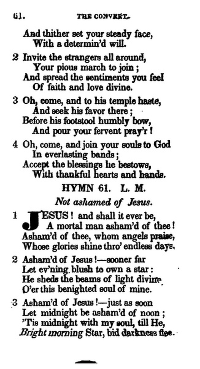 Additional Hymns, Adopted by the General Synod of the Reformed Dutch Church  in North America, at their Session June 1831. 2nd ed. page 49